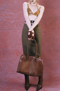 KOMIKO Jeffrey Campbell Bra Top Mustard Snake