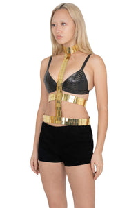KOMIKO Jeffrey Campbell Bra Top Bronze Snake