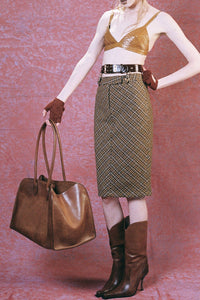 KOMIKO Jeffrey Campbell Bra Top Mustard Snake