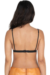 KOMIKO Jeffrey Campbell Bra Top Navy Snake