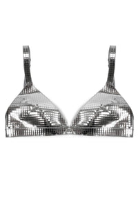 KOMIKO Jeffrey Campbell Bra Top Silver Grid