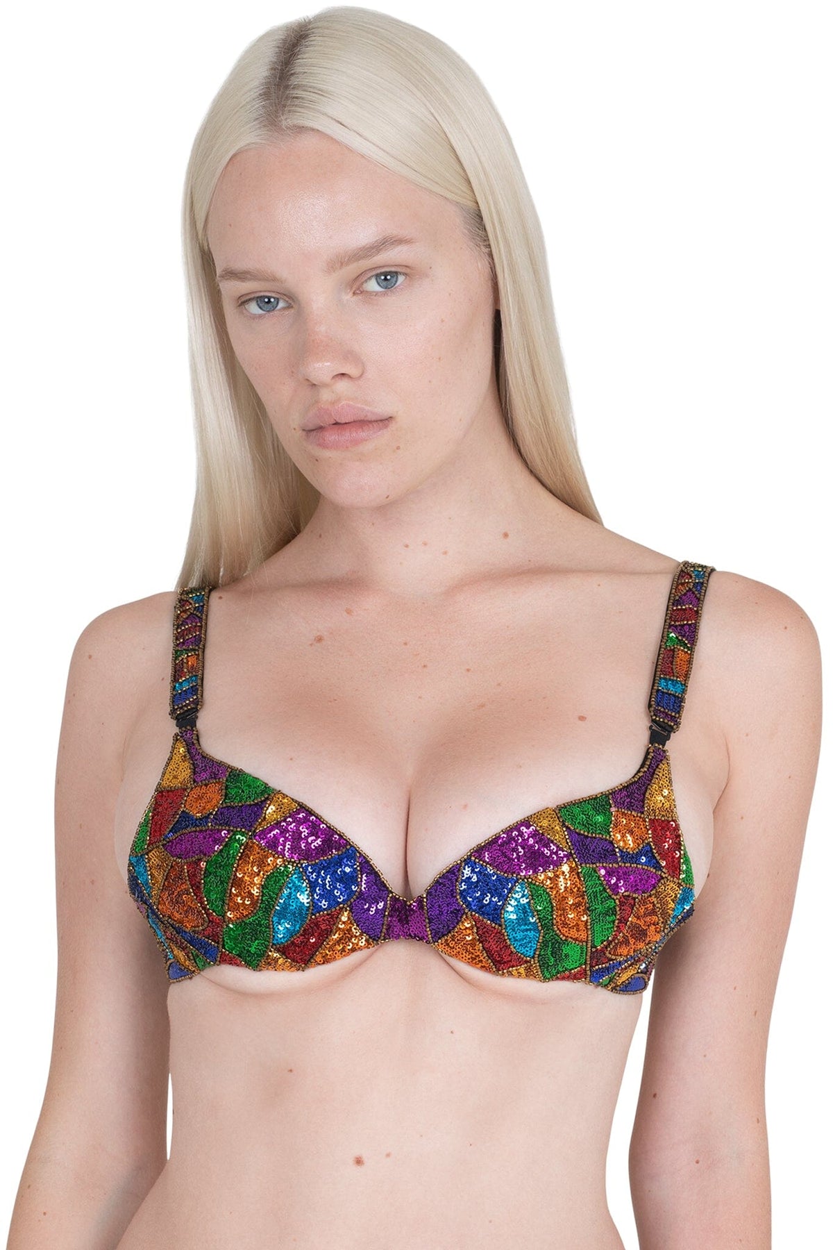 KORIE-SEQ Top Rainbow Multi 