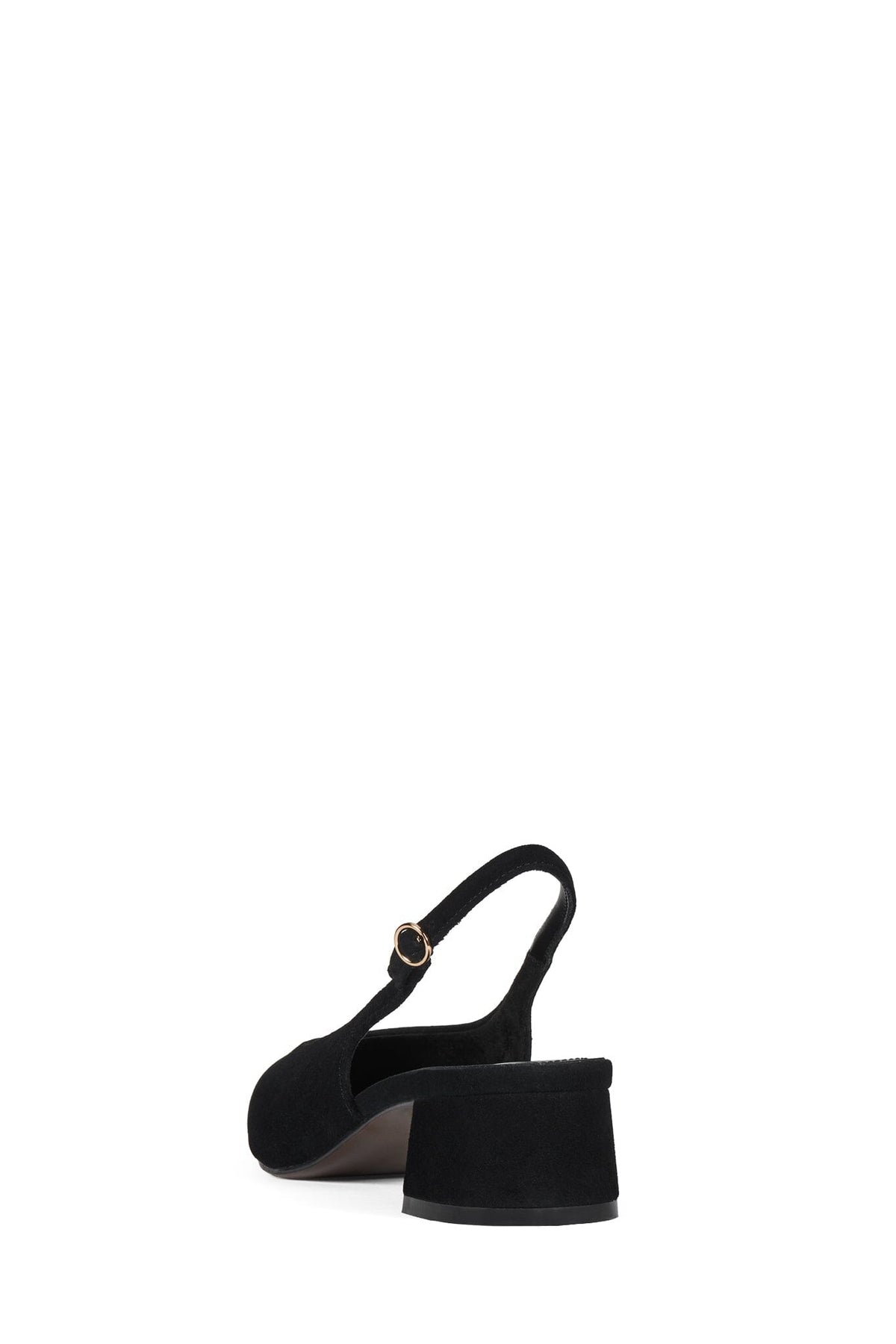 LAURIE Slingback Flat Black Suede