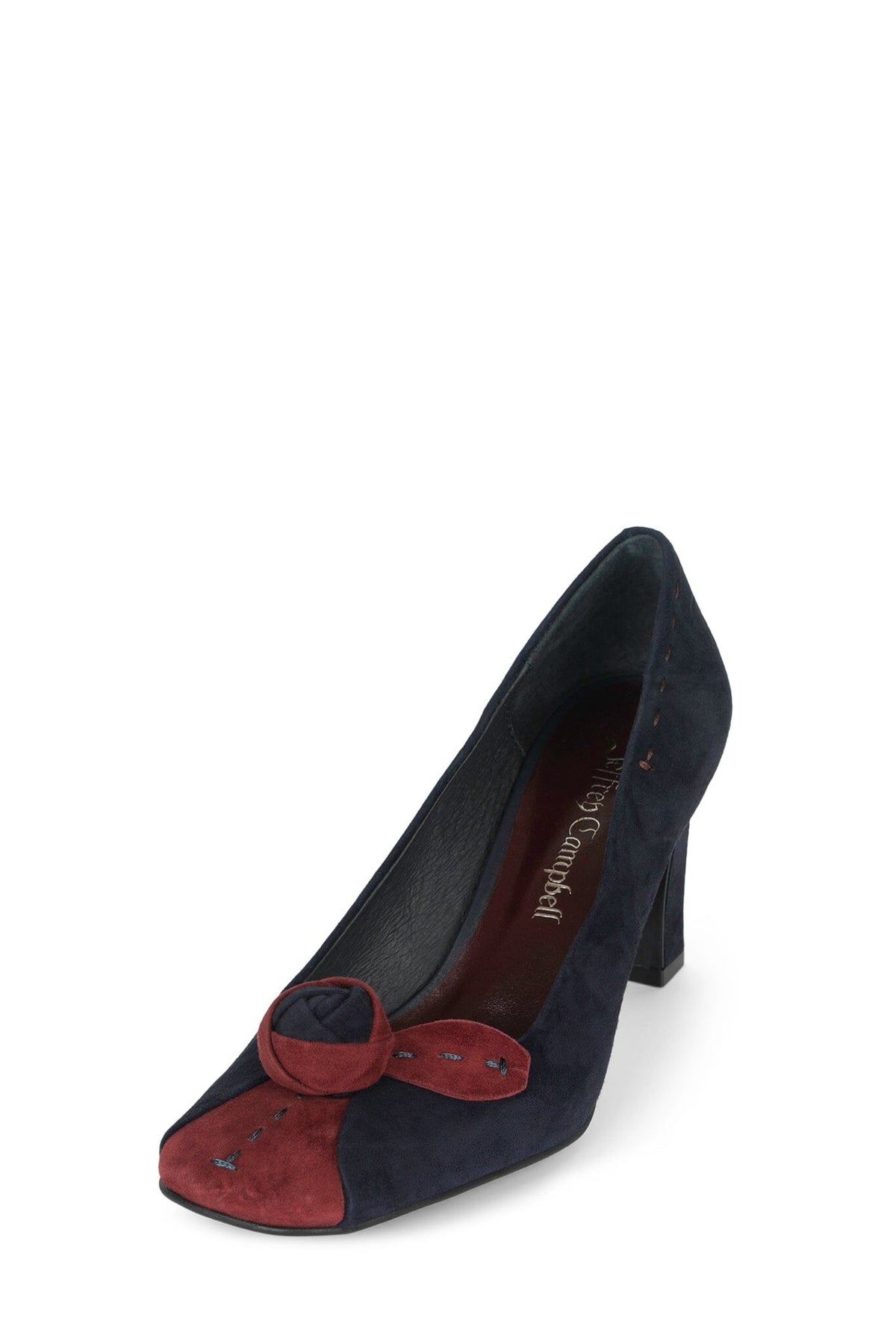 LEISURE Navy Wine Suede _hover