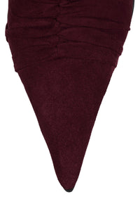 LETS-GO Jeffrey Campbell Ankle Boot Wine Suede