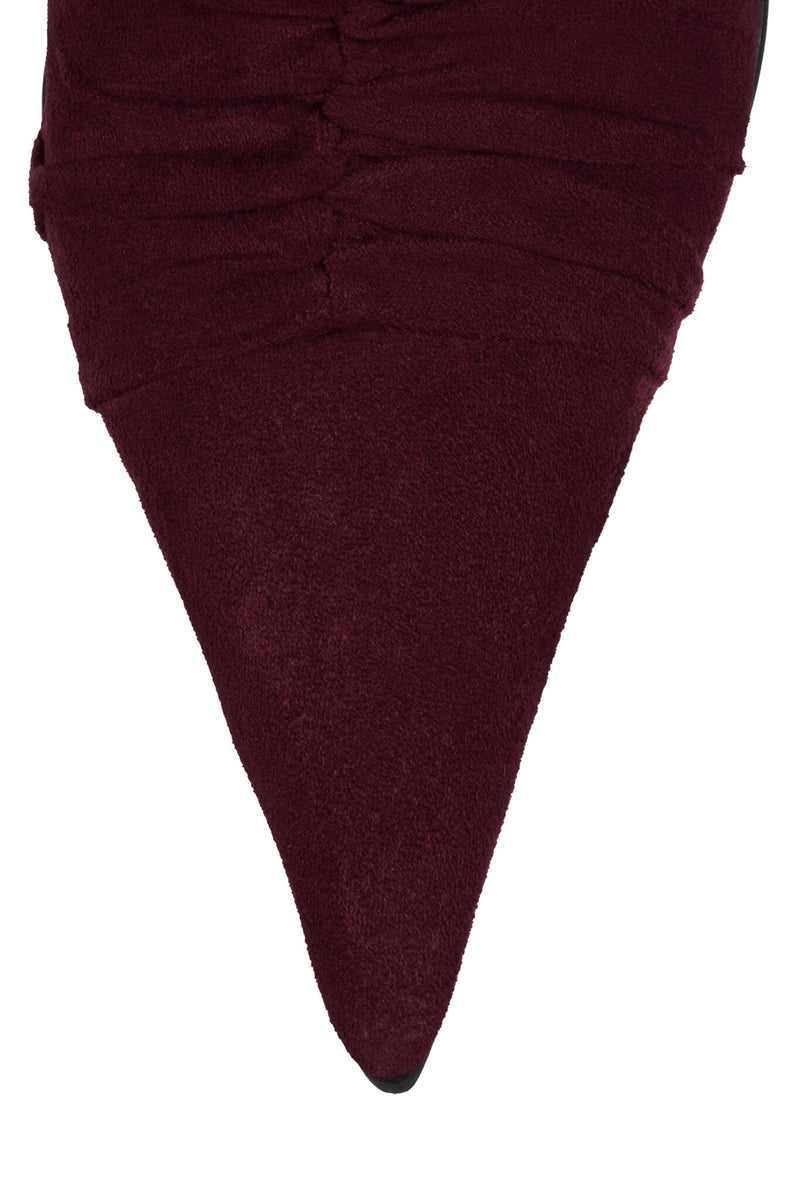 LETS-GO Jeffrey Campbell Ankle Boot Wine Suede