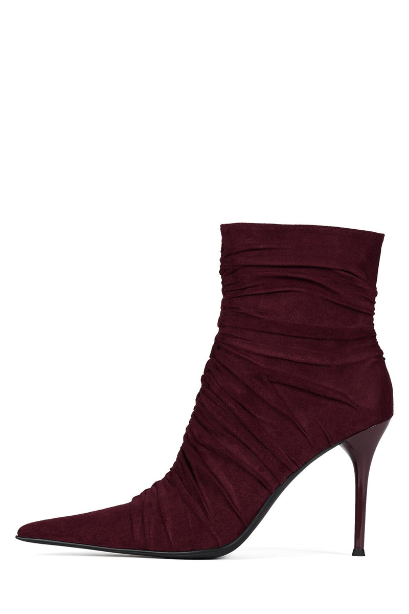 LETS-GO Jeffrey Campbell Ankle Boot Wine Suede
