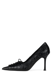 LIAR Black Embossed Floral