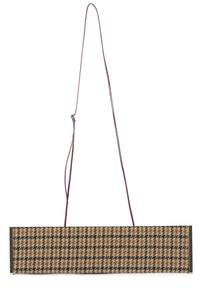 LIME-LIGHT Jeffrey Campbell Oversized Clutch Brown Plaid Combo