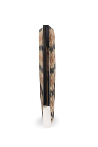LIME-LIGHT Jeffrey Campbell Oversized Clutch Brown Plaid Combo