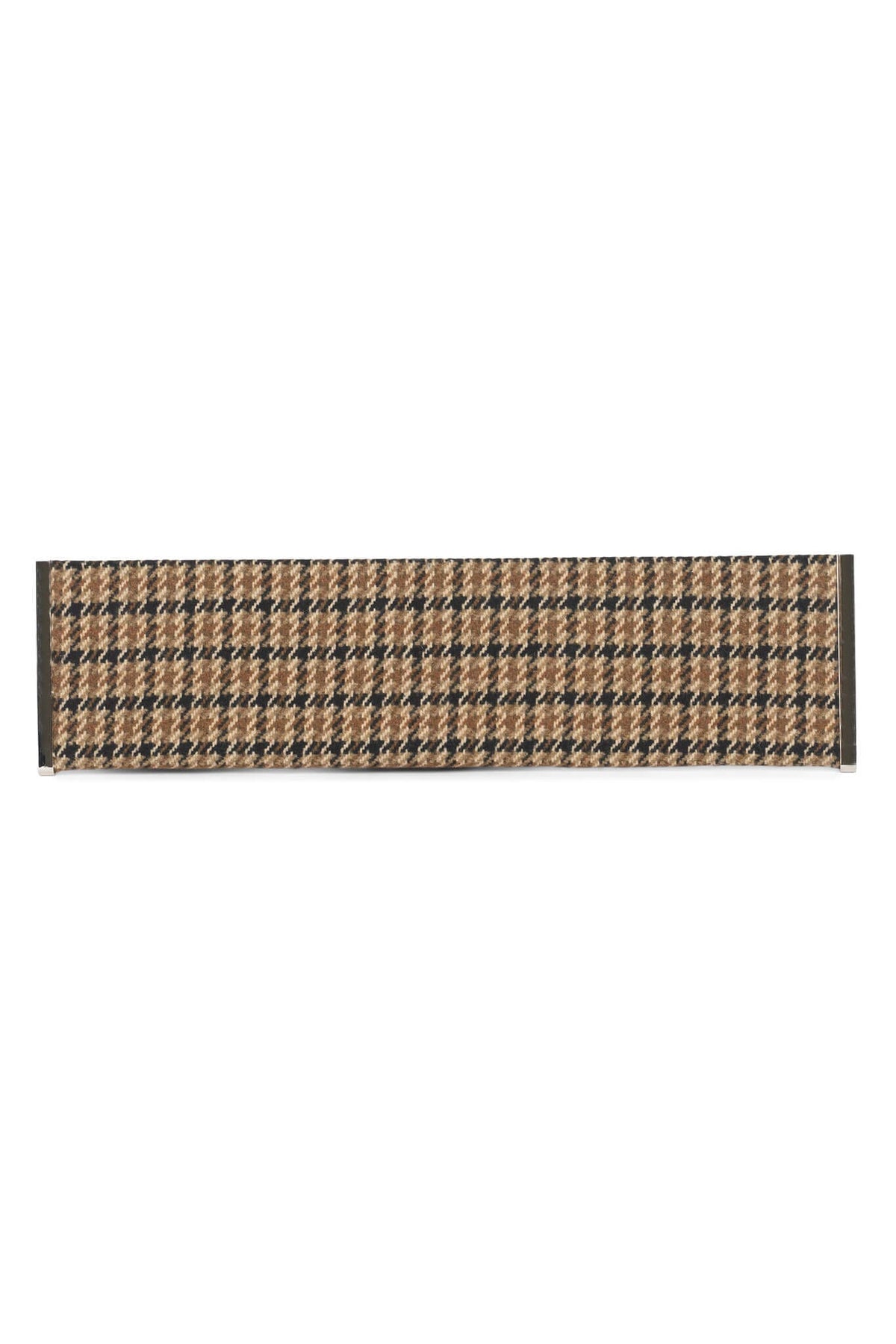 LIME-LIGHT Jeffrey Campbell Oversized Clutch Brown Plaid Combo