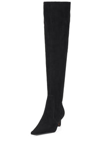 LIMINAL Heeled Boot Black Suede _hover
