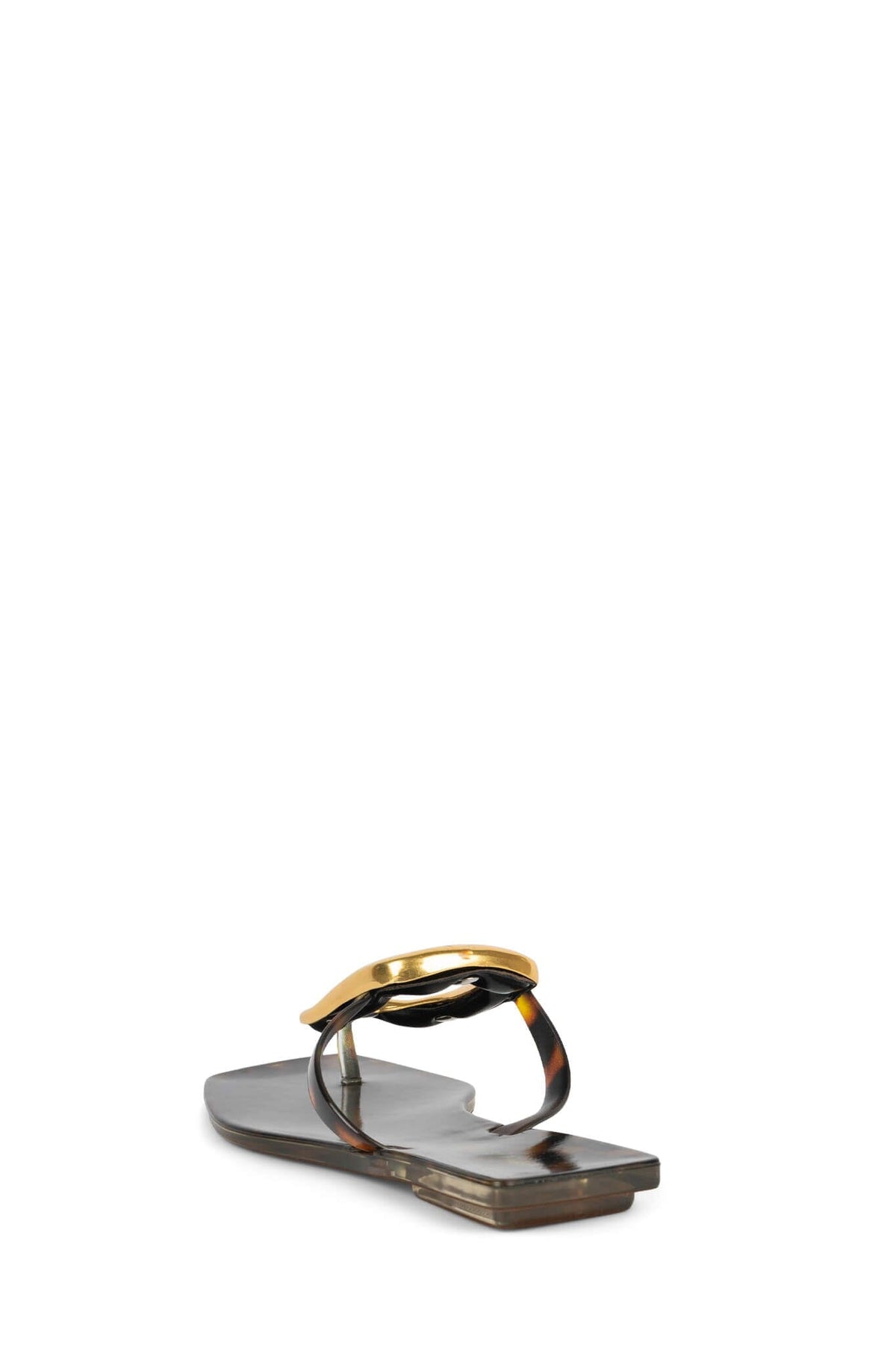 LINQUES-J Jeffrey Campbell Jelly Sandal Tortoise Gold