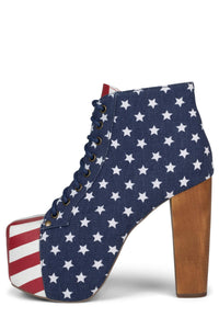LITA-FAB Platform Boot Stars and Stripes