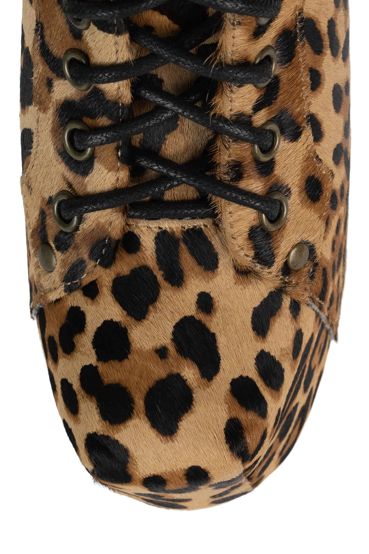 LITA-FUR Jeffrey Campbell Platform Bootie Black Tan Cheetah