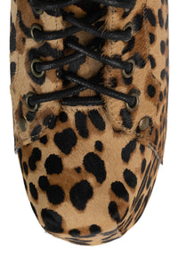 LITA-FUR Jeffrey Campbell Platform Bootie Black Tan Cheetah