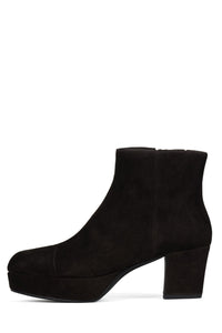 LIVRE Jeffrey Campbell Platform Ankle Boot Brown Suede