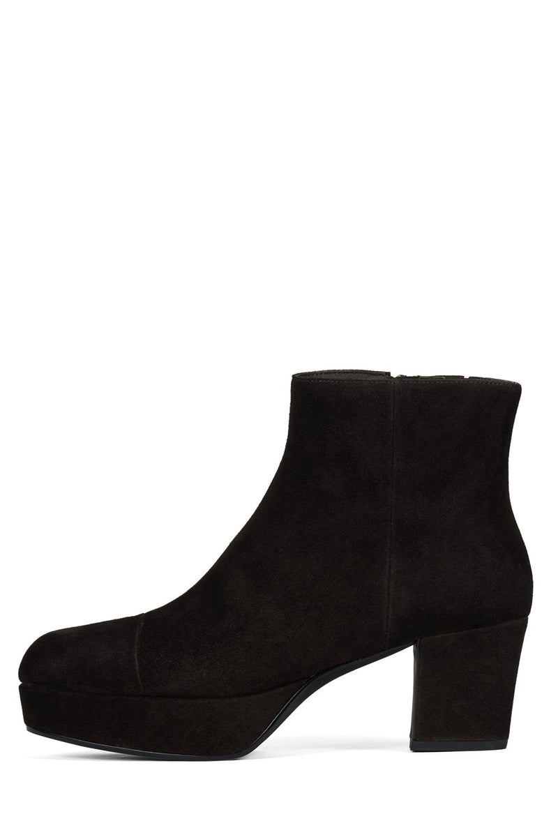 LIVRE Jeffrey Campbell Platform Ankle Boot Brown Suede