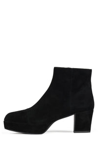 LIVRE Jeffrey Campbell Platform Ankle Boot Black Suede