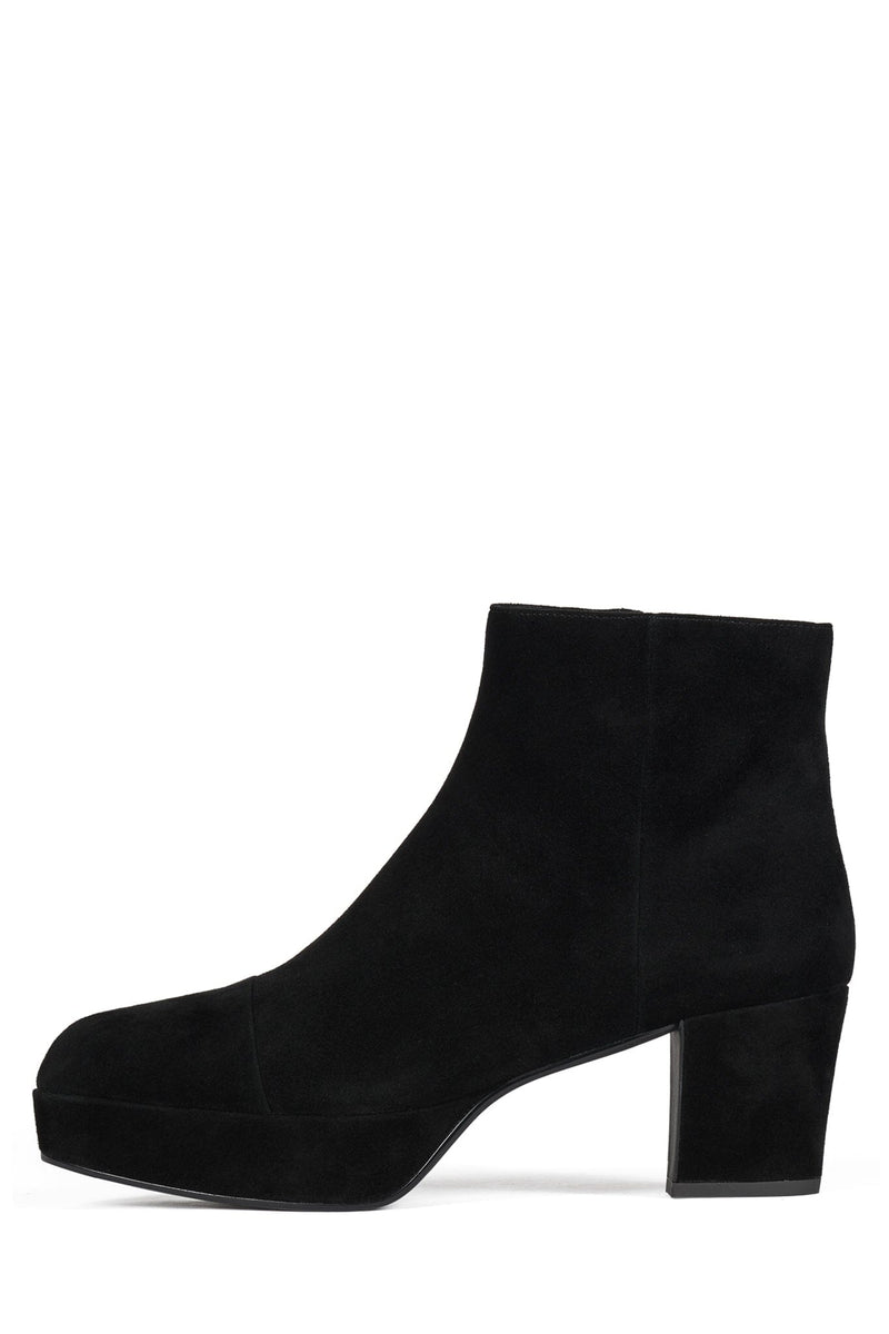 LIVRE Jeffrey Campbell Platform Ankle Boot Black Suede