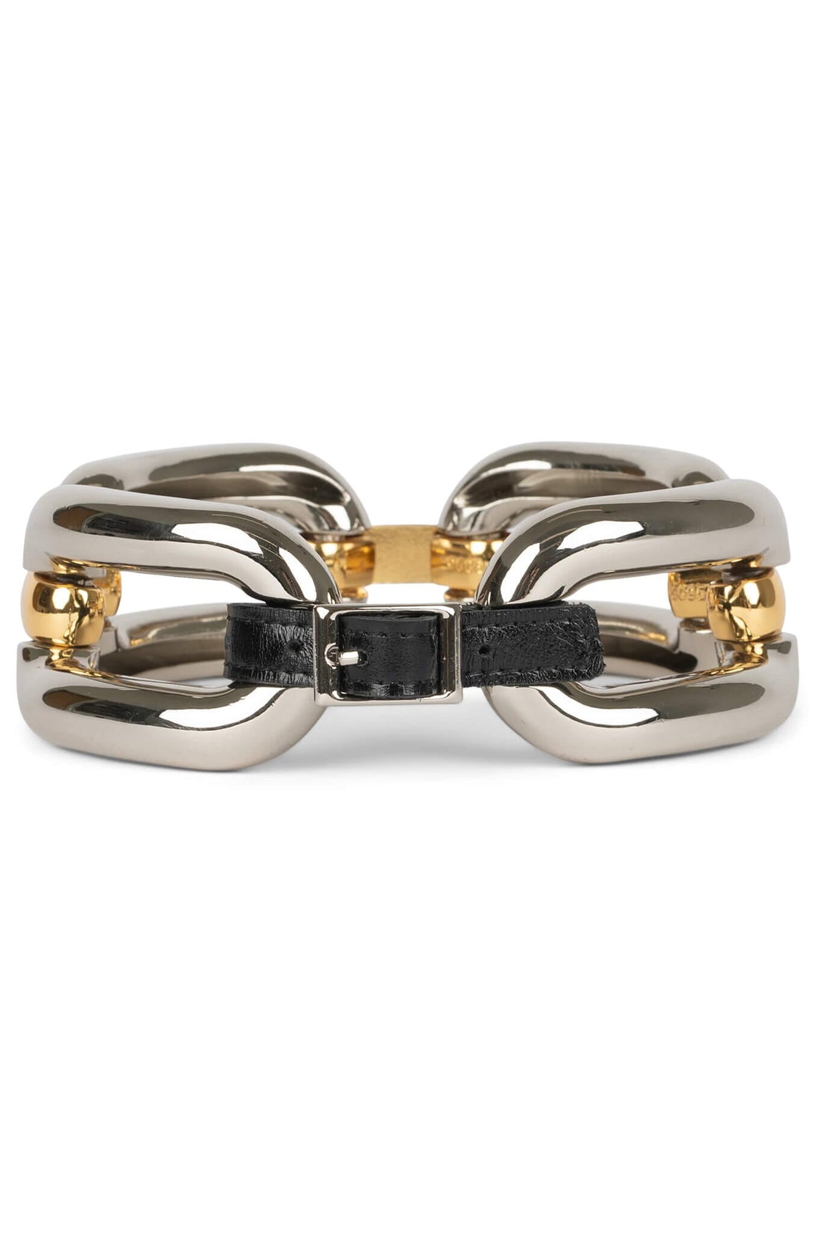 LOCK-IT CHOKER Jeffrey Campbell Chain-Link Choker Gold Silver Combo 