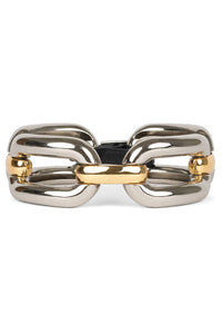 LOCK-IT CHOKER Jeffrey Campbell Chain-Link Choker Gold Silver Combo 