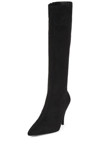 LOOKER-K Jeffrey Campbell Heeled Boot Black Suede _hover