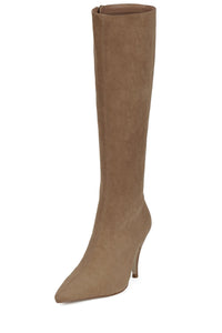 LOOKER-K Jeffrey Campbell Heeled Boot Camel Suede _hover