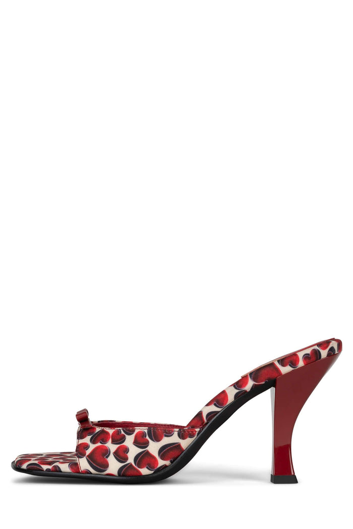 LOVEABLE Jeffrey Campbell Heeled Sandals Red Hearts