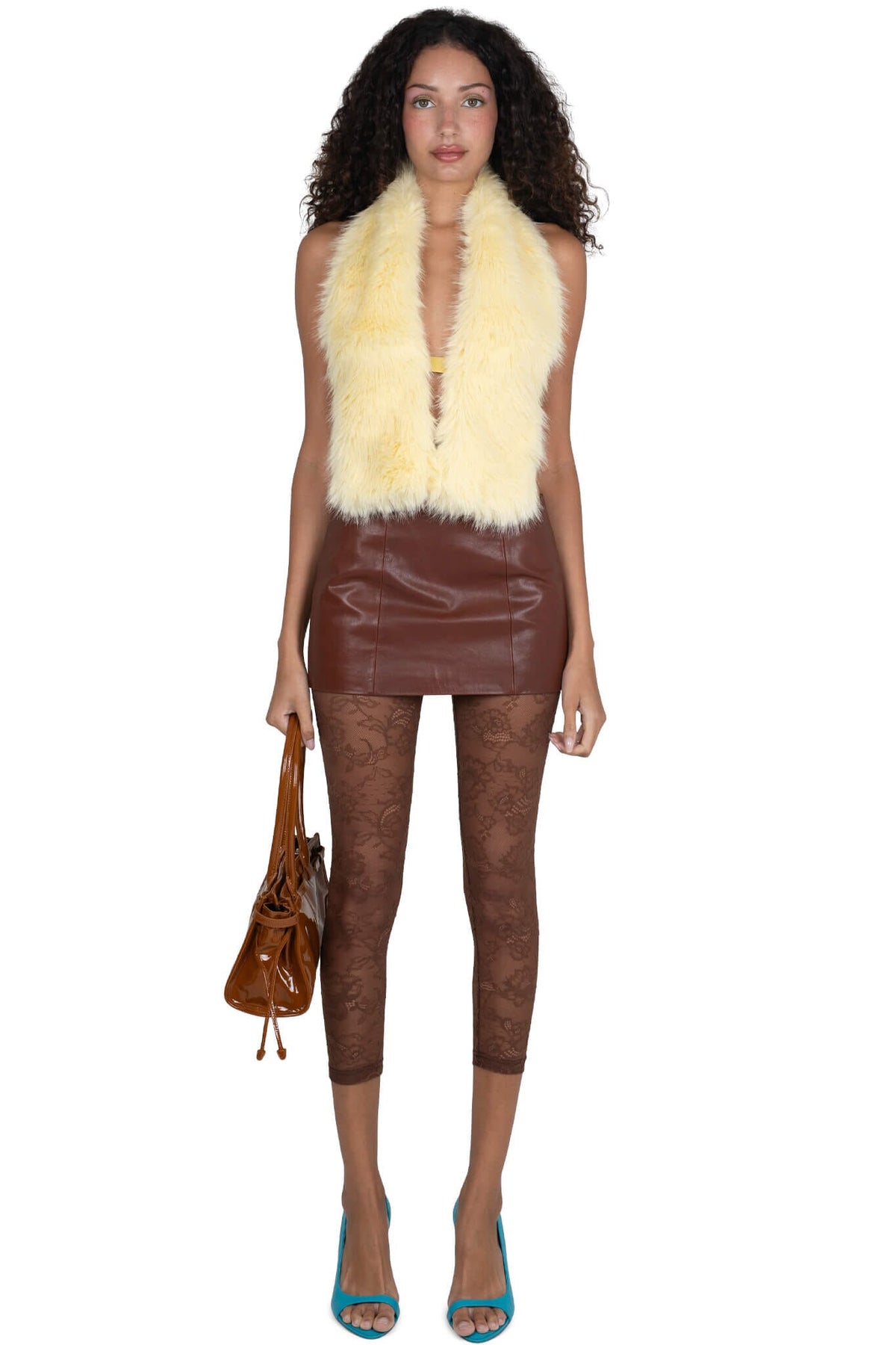 MAISY Jeffrey Campbell Skirt Cognac 