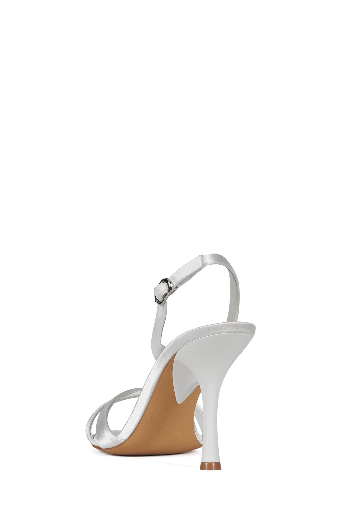 MARIELLE Heeled Sandal White Satin