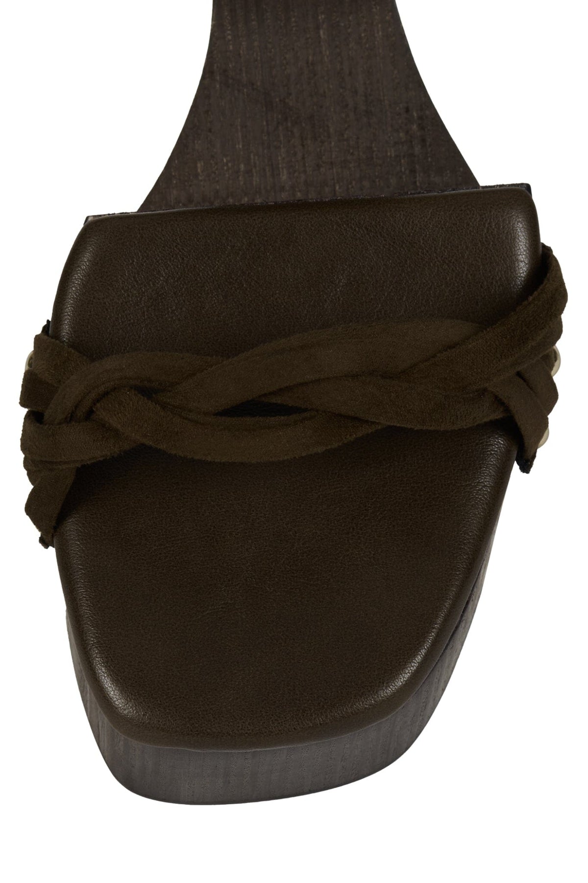 MAZES Jeffrey Campbell Platform Sandal Brown Suede Brown
