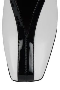 MEANS Jeffrey Campbell Slingback Heel Black White Combo
