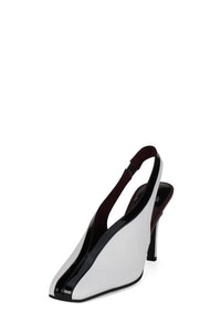 MEANS Jeffrey Campbell Slingback Heel Black White Combo _hover