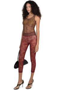 MELODIOUS Jeffrey Campbell Top Brown