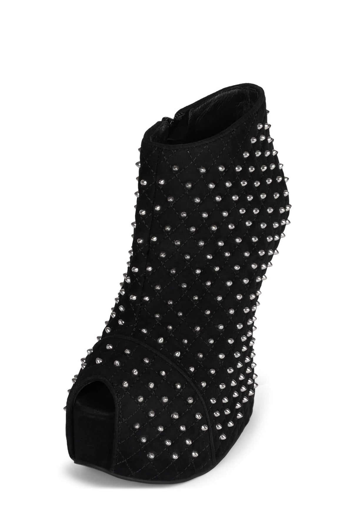 MIDNITE-Q Jeffrey Campbell Wedge Platforms Black Suede Silver _hover