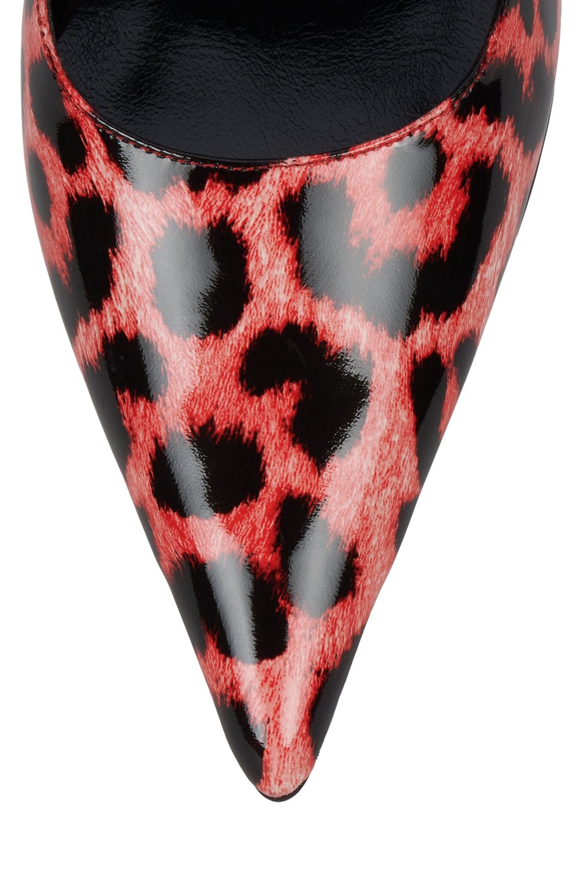 MILLY Slingback Heel Pink Leopard Patent