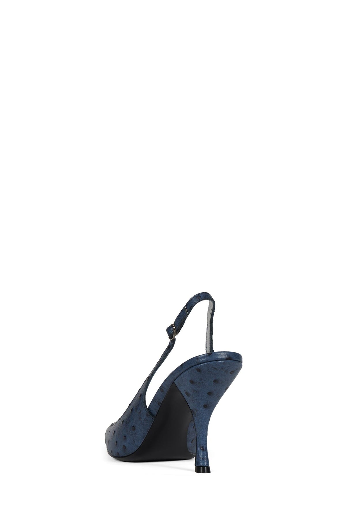 MILLY Slingback Heel Blue Ostrich