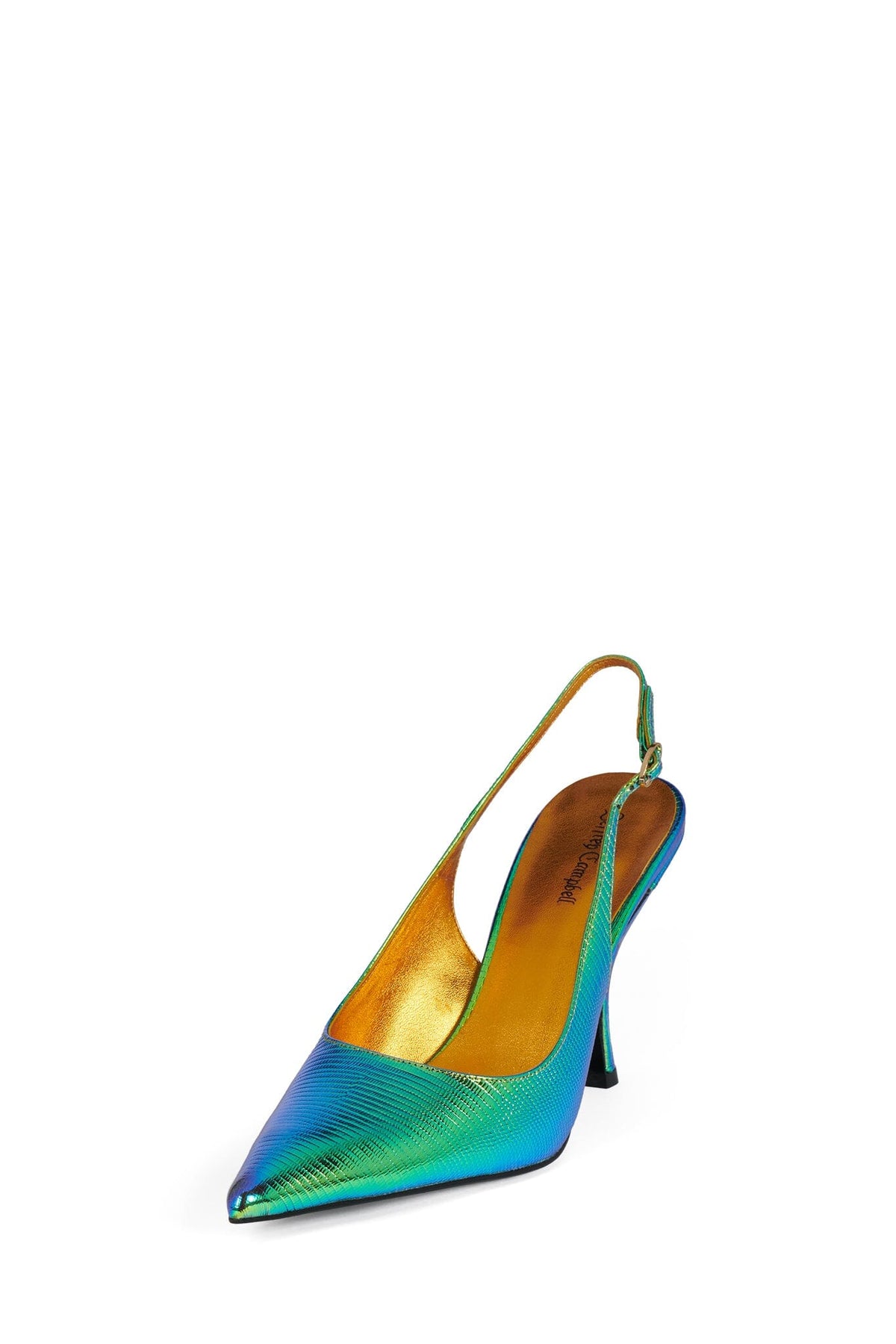 MILLY Orange Metallic Lizard _hover