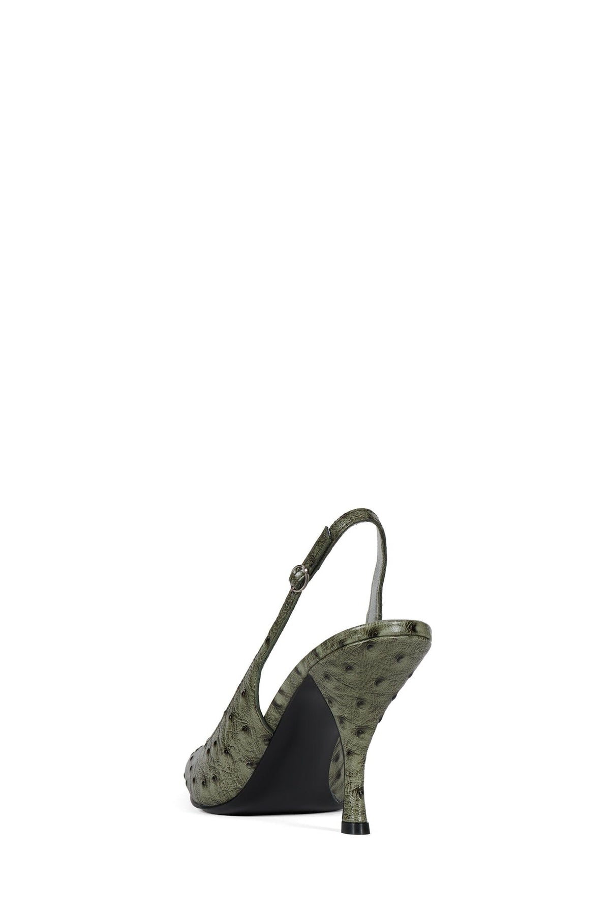 MILLY Slingback Heel Green Ostrich
