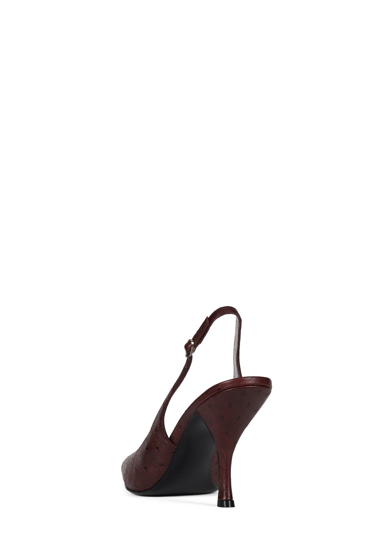 MILLY Slingback Heel Wine Ostrich