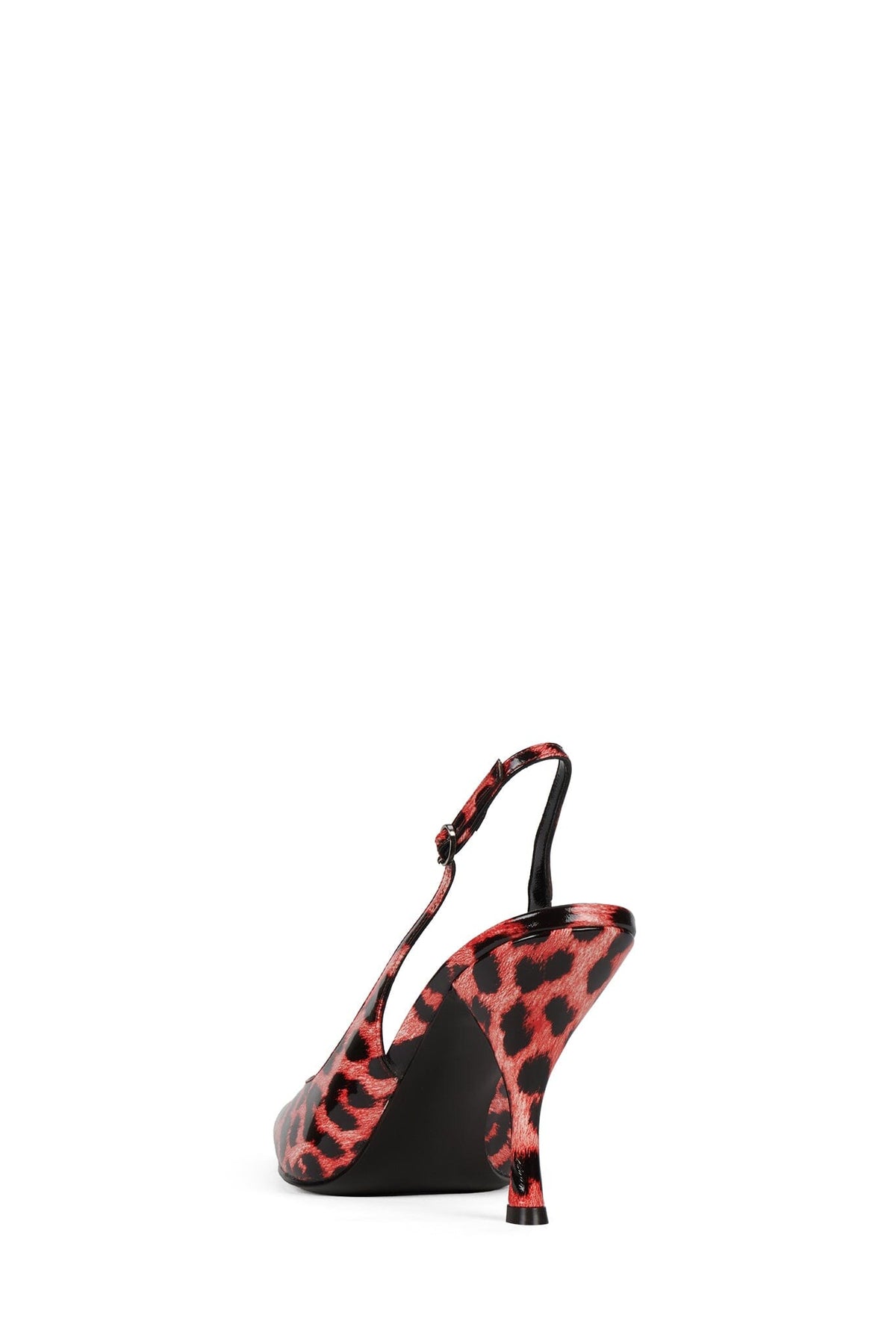 MILLY Slingback Heel Pink Leopard Patent
