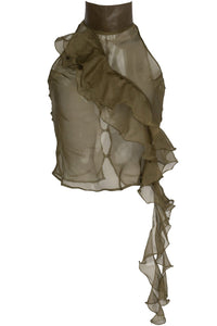 MISS-X Jeffrey Campbell Top Olive Combo