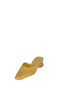 MOLLY-2F Jeffrey Campbell Heeled Mule Yellow Long Hair
_hover