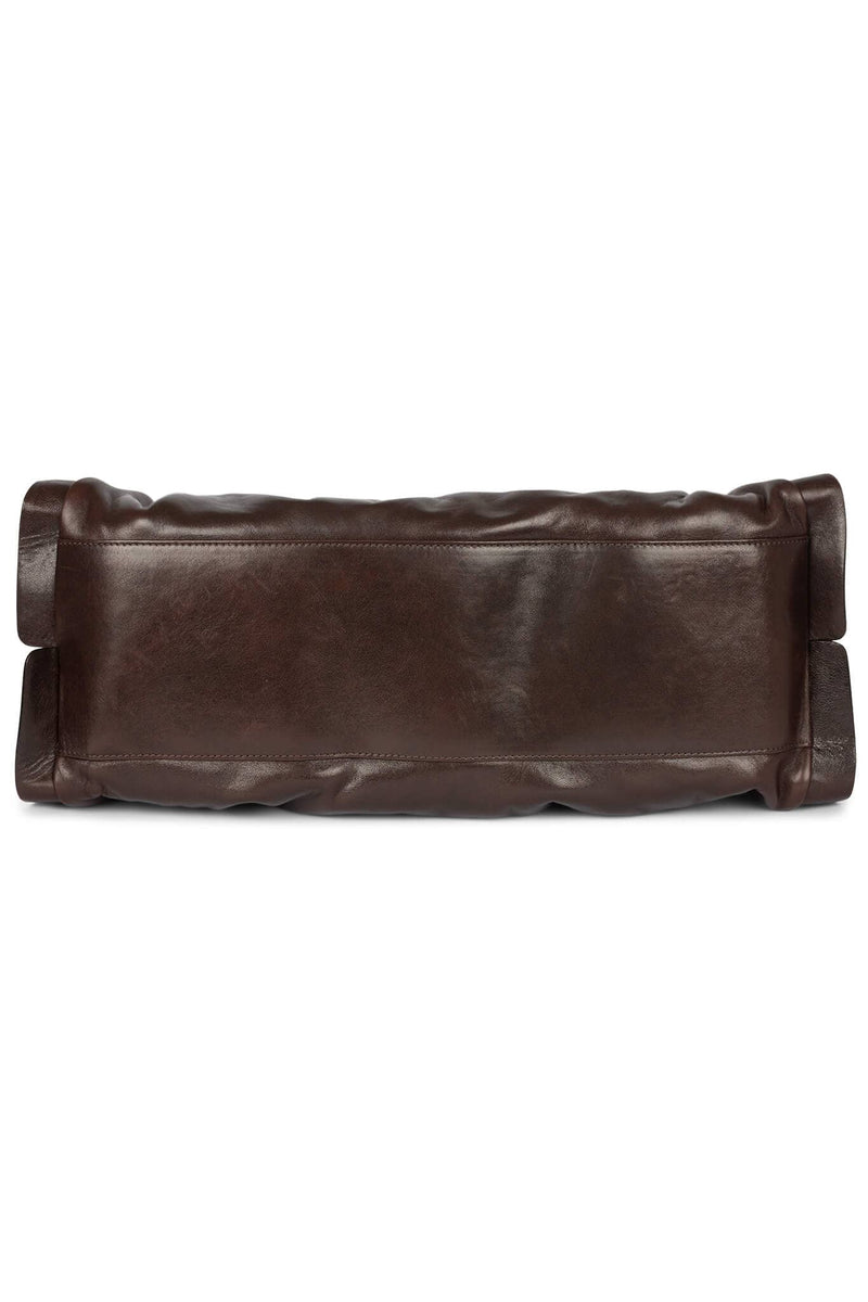 MOTHERSHIP Jeffrey Campbell Ruched Handbag Brown
