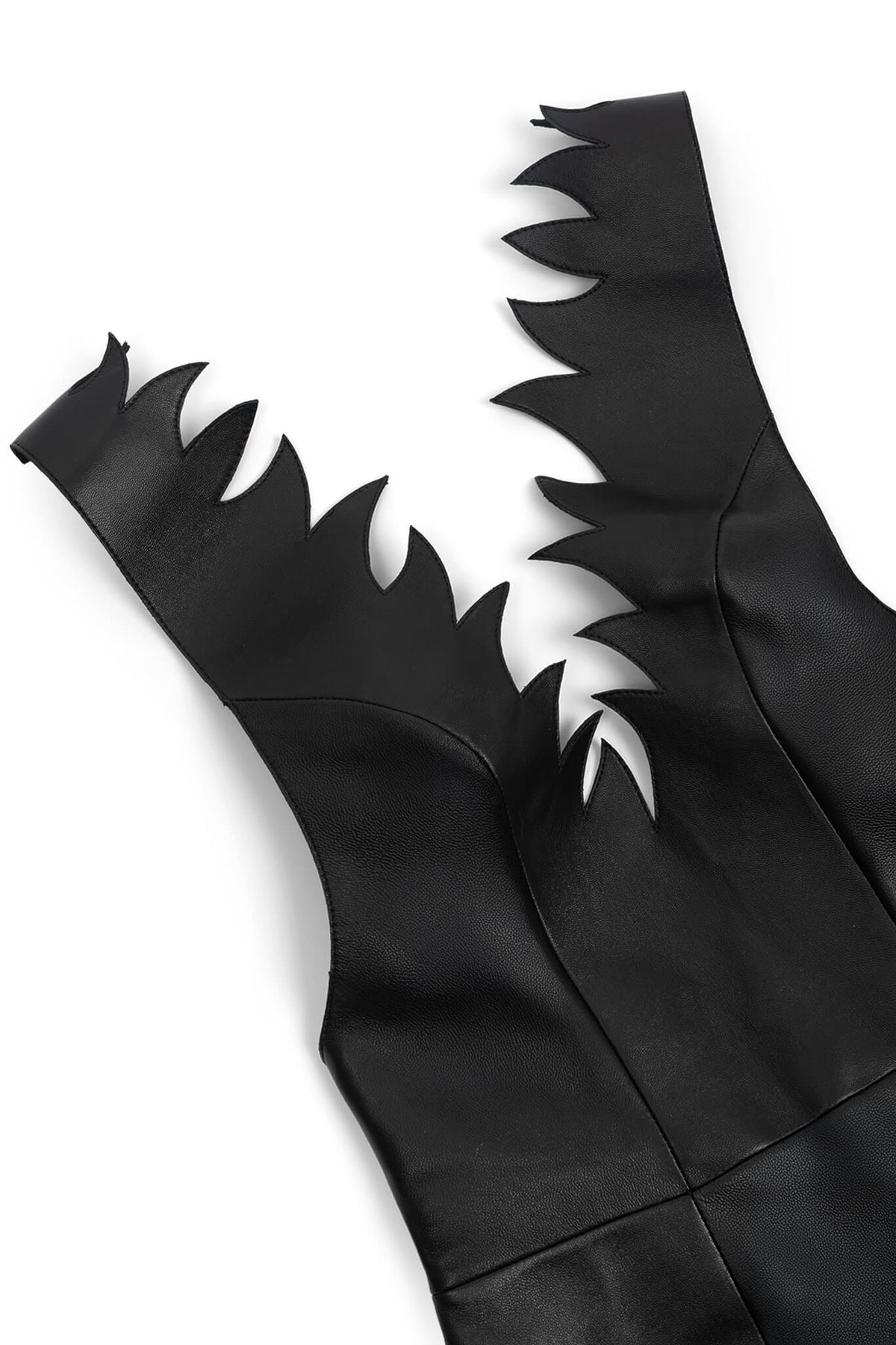 MOTHRA DRESS Jeffrey Campbell Leather Dress Black