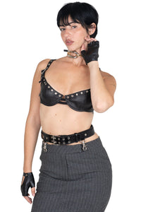 MOTO-MAMI GLOVES Jeffrey Campbell Moto-Inspire Gloves Black