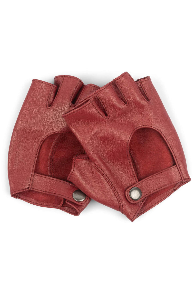 MOTO-MAMI Jeffrey Campbell Moto-Inspire Gloves Red