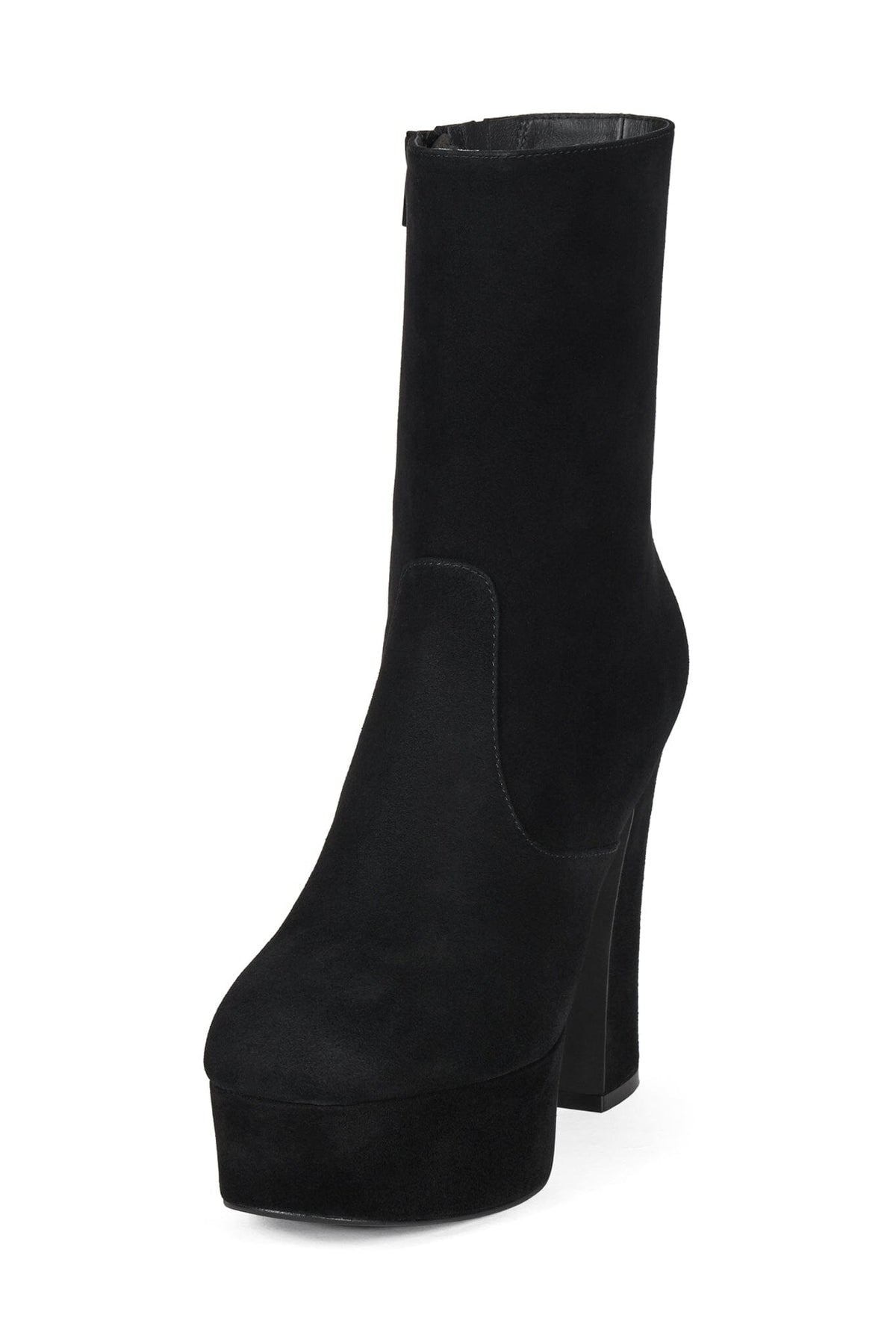 MULHOLLAND Platform Boot Black Suede _hover