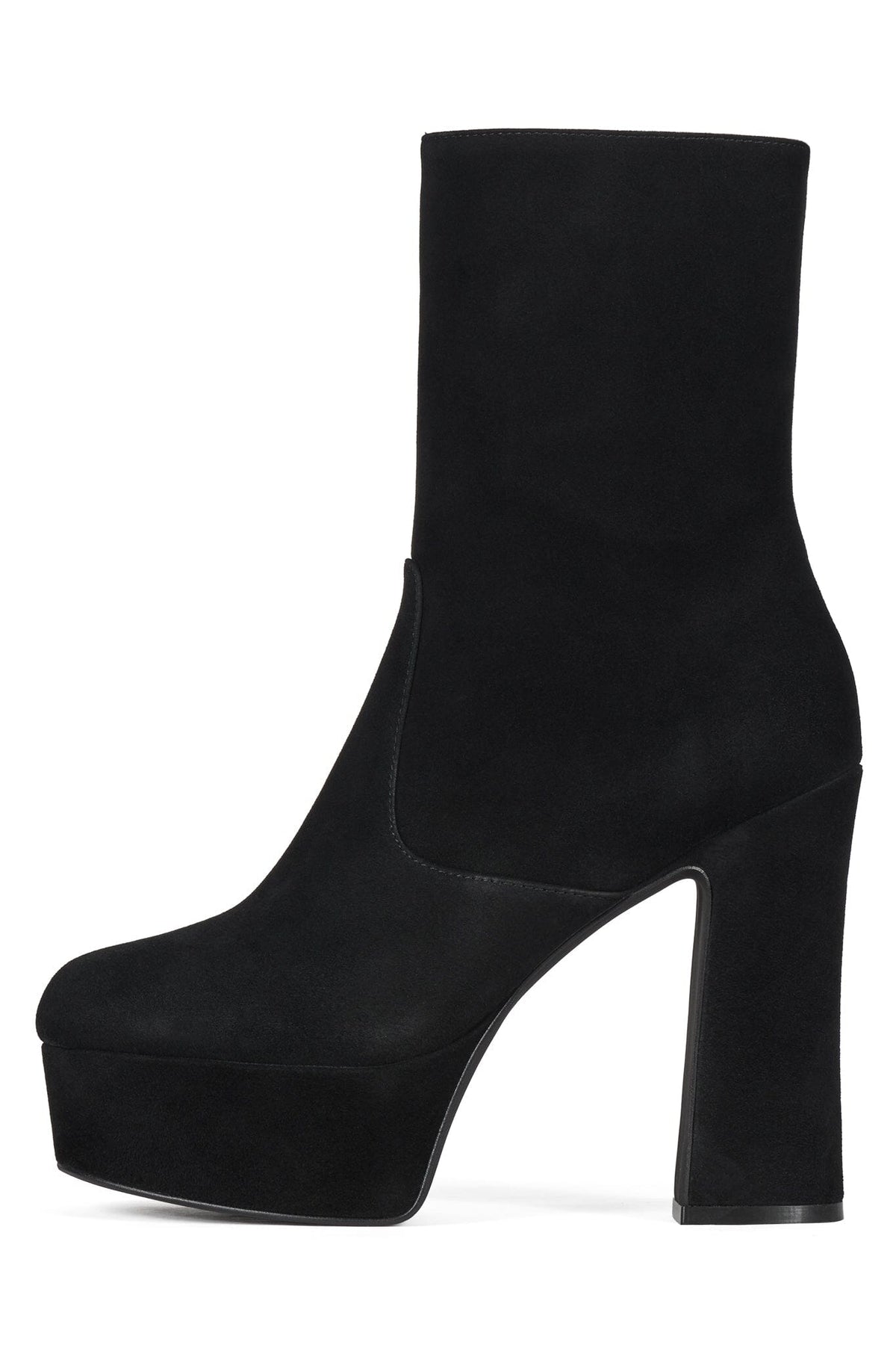 MULHOLLAND Platform Boot Black Suede